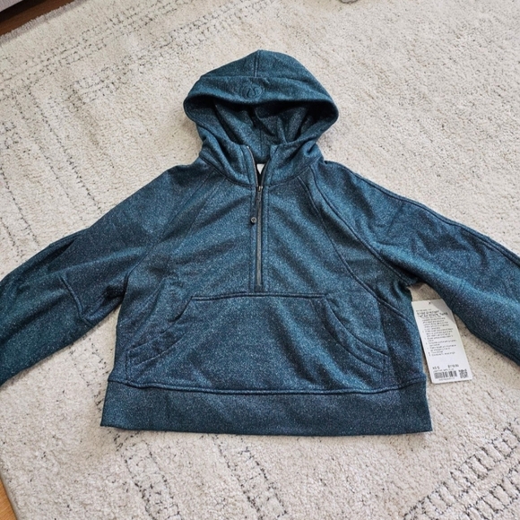 SOLD!! Lululemon Scuba Half Zip (storm teal/silver) - Picture 2 of 4